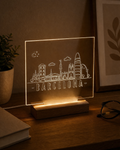 Lámpara Led grabado en acrílico