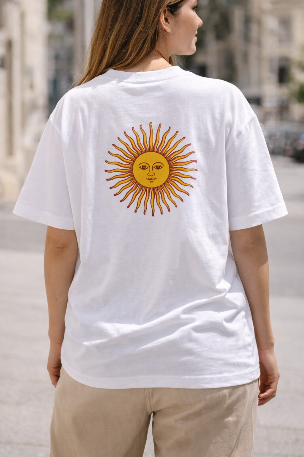 Camiseta sol argentino oversize